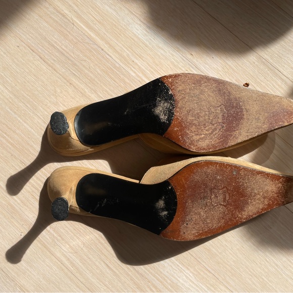 Stuart Weitzman Suede Mules with Floral Accents - Picture 11 of 11